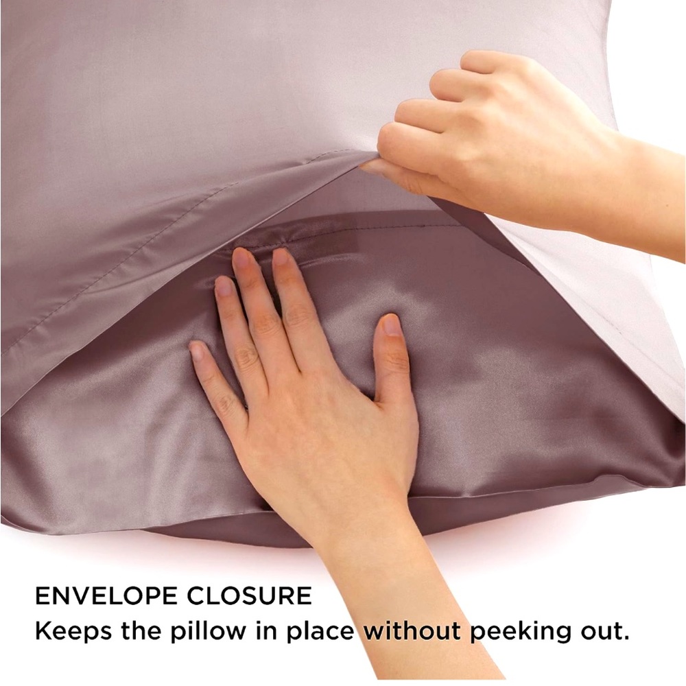 Vegan Silk Pillow Cases | Dusty Rose - Picture 4 of 5